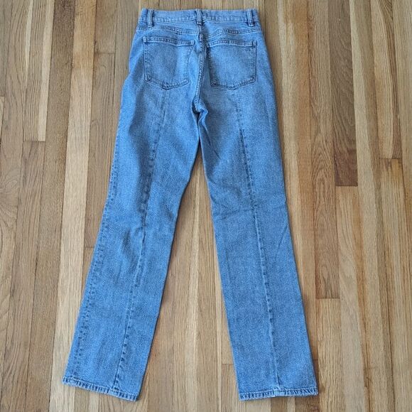 DL1961 Patti High Rise Straight Vintage Jeans in Sea View - Picture 3 of 9